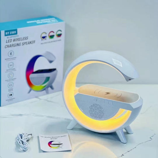 Multifunctional Bluetooth Speaker-Colorful Atmosphere Light Wireless Charging All-in-one Machine